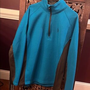 Spyder Blue and Gray Men's Sweatshirt